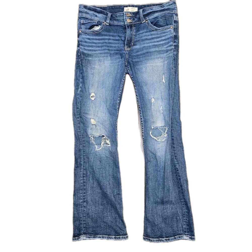 Buckle BKE Womens Payton Universal Fit Mid Rise Bootcut 30x31 1/2 Distressed